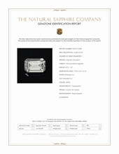 1.37 Ct. White Sapphire from Ceylon (Sri Lanka) Scan Report