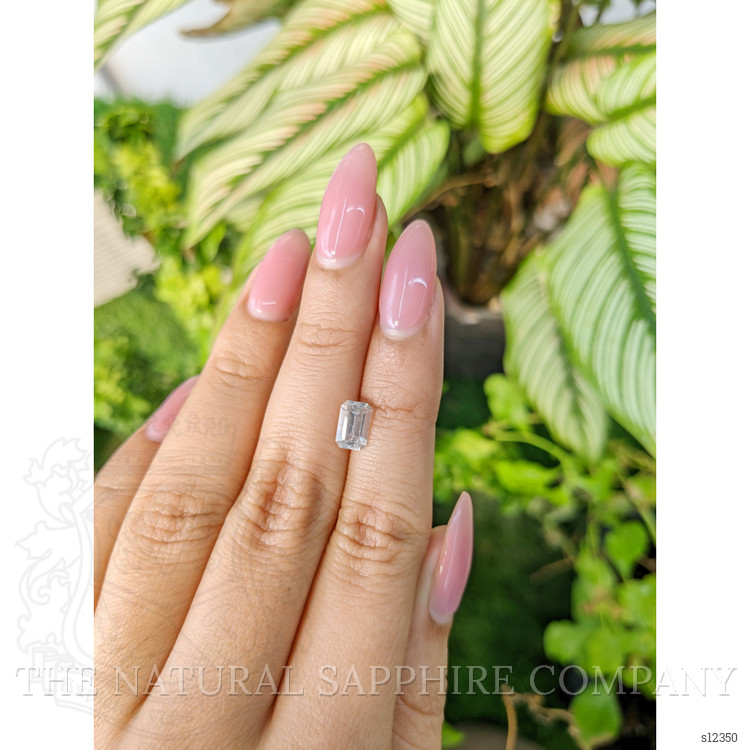 1.37 Ct. White Sapphire from Ceylon (Sri Lanka)