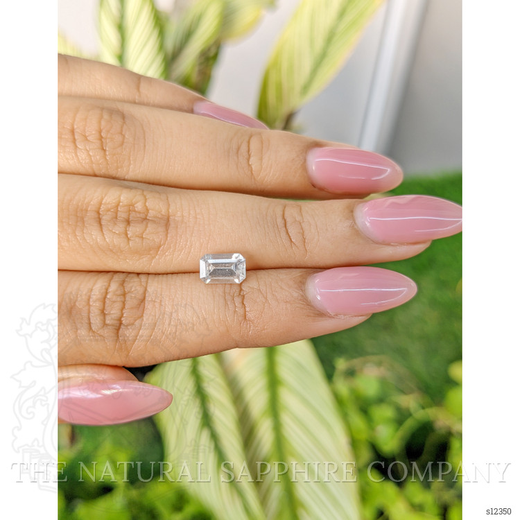 1.37 Ct. White Sapphire from Ceylon (Sri Lanka)