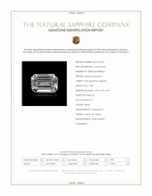 1.38 Ct. White Sapphire from Ceylon (Sri Lanka) Scan Report
