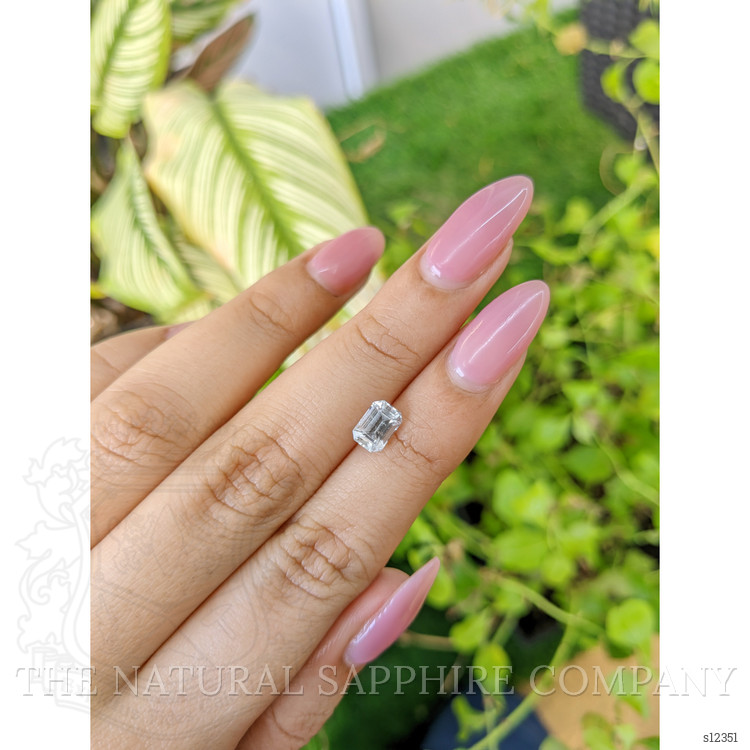 1.38 Ct. White Sapphire from Ceylon (Sri Lanka)