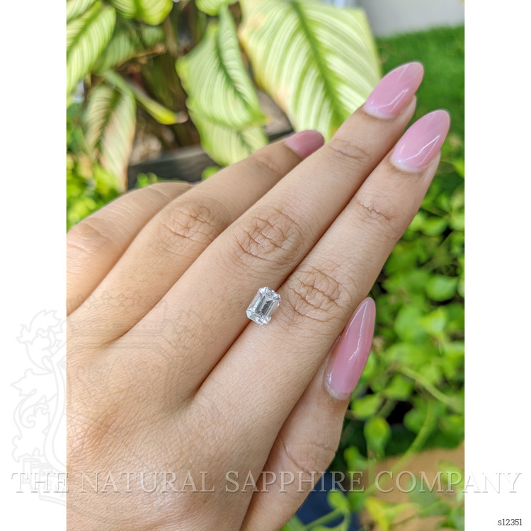 1.38 Ct. White Sapphire from Ceylon (Sri Lanka)