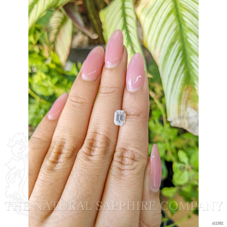 1.26 Ct. White Sapphire from Ceylon (Sri Lanka)