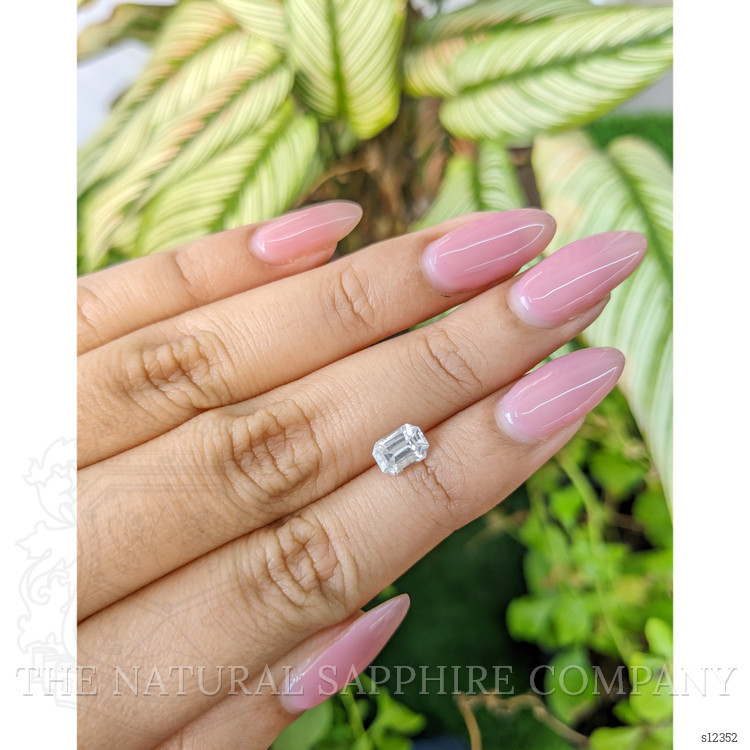 1.26 Ct. White Sapphire from Ceylon (Sri Lanka)