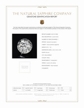 1.52 Ct. White Sapphire from Ceylon (Sri Lanka) Scan Report