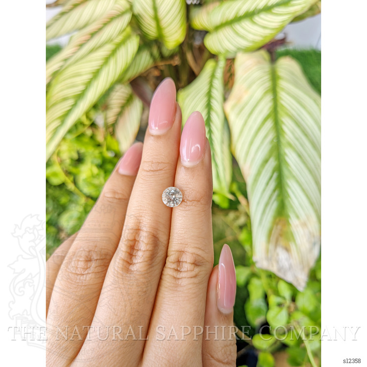 1.52 Ct. White Sapphire from Ceylon (Sri Lanka)