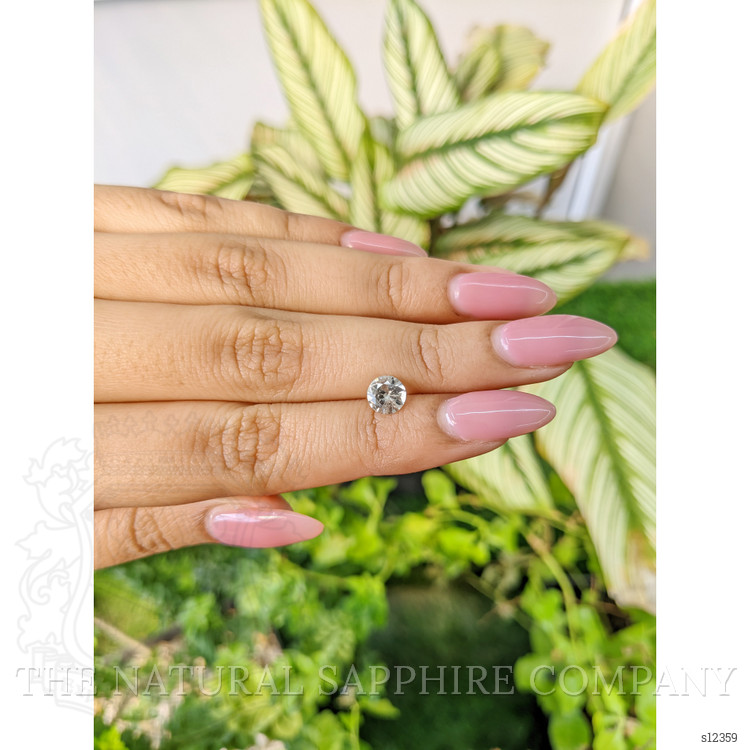 1.10 Ct. White Sapphire from Ceylon (Sri Lanka)