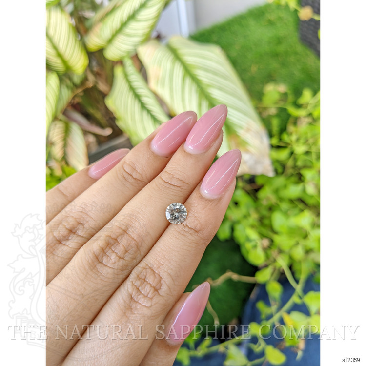 1.10 Ct. White Sapphire from Ceylon (Sri Lanka)