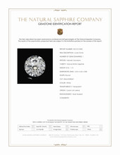 1.13 Ct. White Sapphire from Ceylon (Sri Lanka) Scan Report