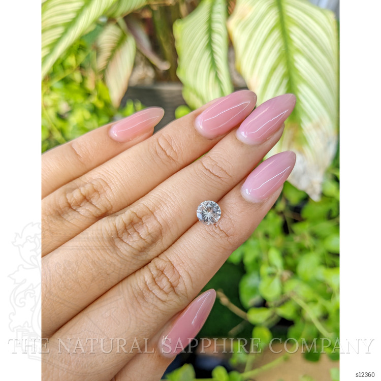 1.13 Ct. White Sapphire from Ceylon (Sri Lanka)