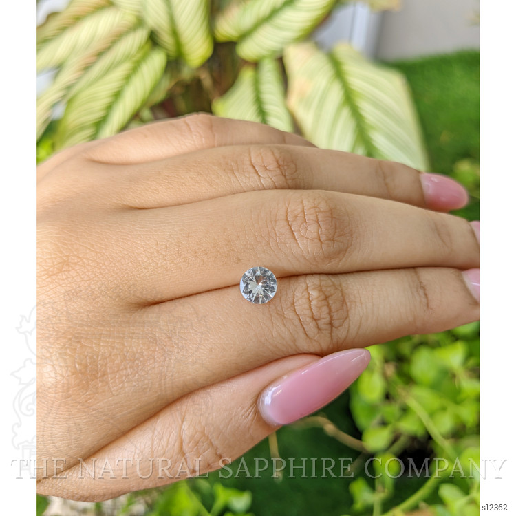 0.98 Ct. White Sapphire from Ceylon (Sri Lanka)