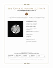 1.09 Ct. White Sapphire from Ceylon (Sri Lanka) Scan Report