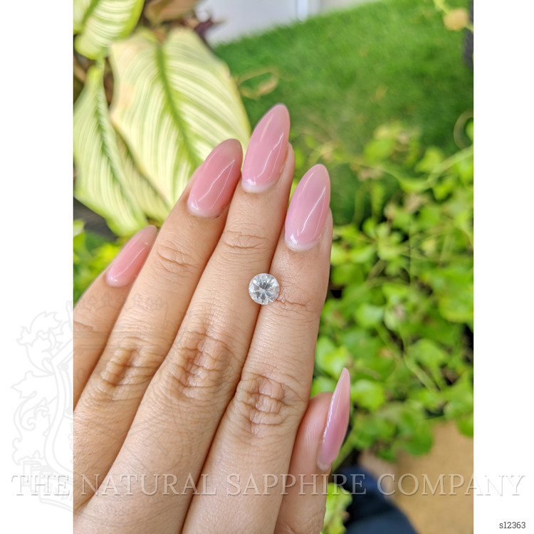 1.09 Ct. White Sapphire from Ceylon (Sri Lanka)