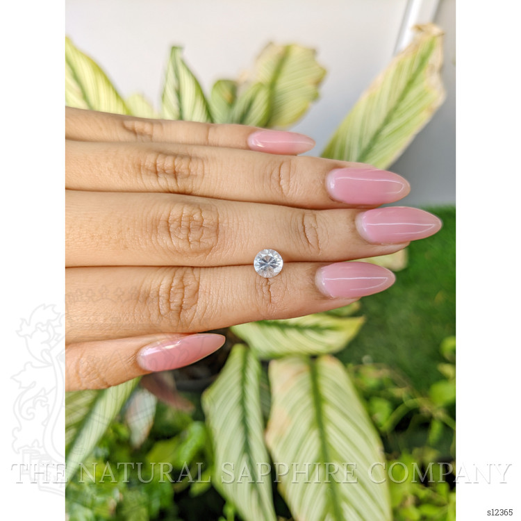 1.22 Ct. White Sapphire from Ceylon (Sri Lanka)