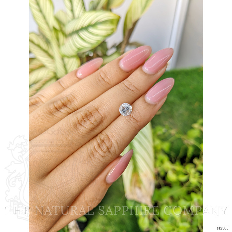 1.22 Ct. White Sapphire from Ceylon (Sri Lanka)