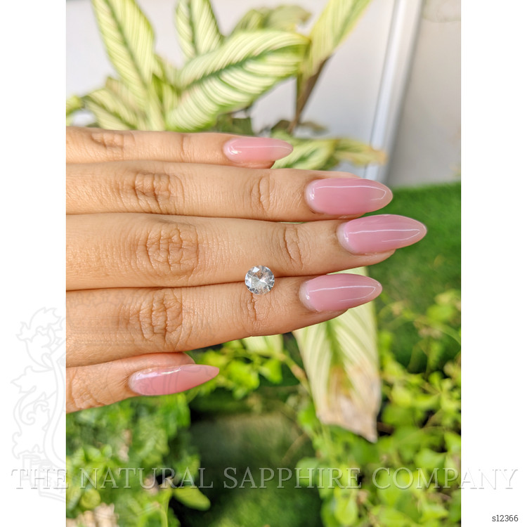 1.01 Ct. White Sapphire from Ceylon (Sri Lanka)