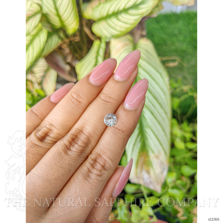 1.01 Ct. White Sapphire from Ceylon (Sri Lanka)