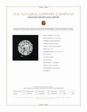 1.07 Ct. White Sapphire from Ceylon (Sri Lanka) Scan Report