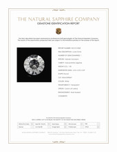 1.00 Ct. White Sapphire from Ceylon (Sri Lanka) Scan Report