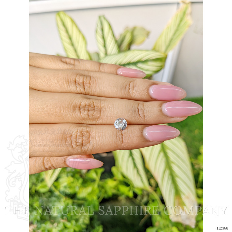 1.00 Ct. White Sapphire from Ceylon (Sri Lanka)