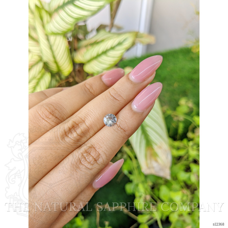 1.00 Ct. White Sapphire from Ceylon (Sri Lanka)