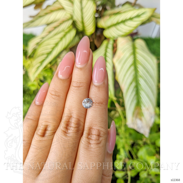 1.00 Ct. White Sapphire from Ceylon (Sri Lanka)