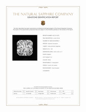 1.38 Ct. White Sapphire from Ceylon (Sri Lanka) Scan Report
