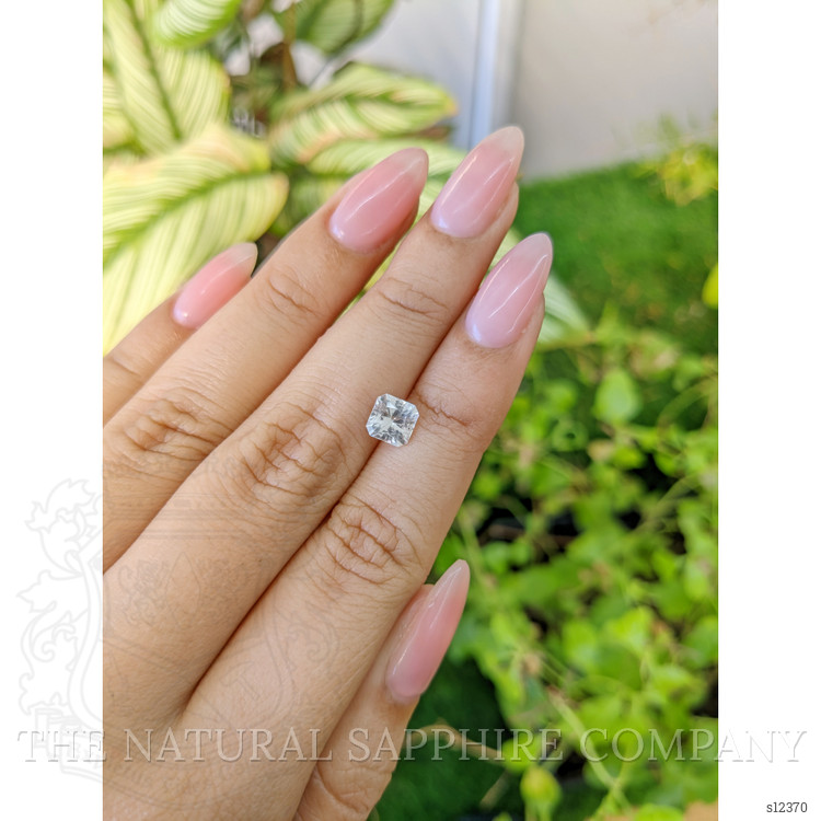 1.38 Ct. White Sapphire from Ceylon (Sri Lanka)