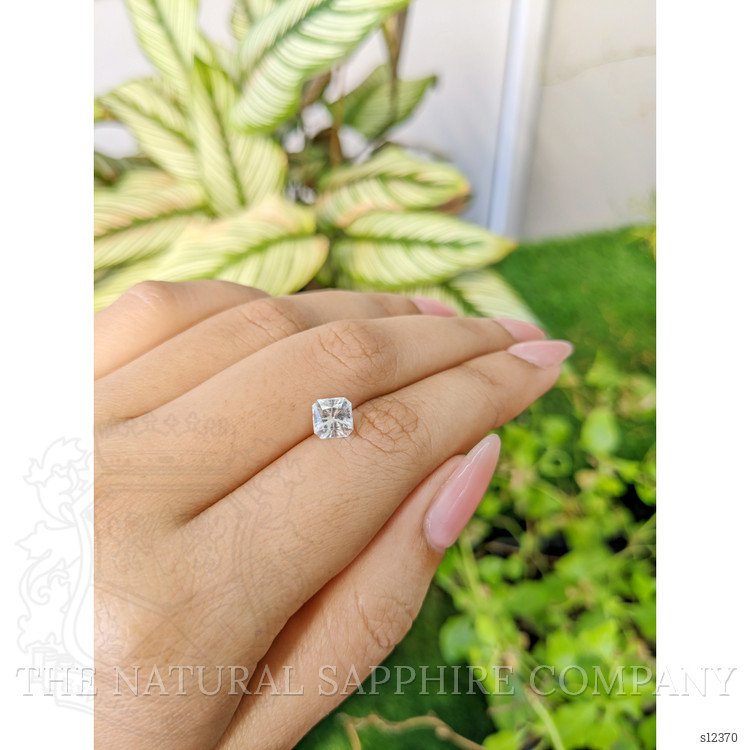 1.38 Ct. White Sapphire from Ceylon (Sri Lanka)