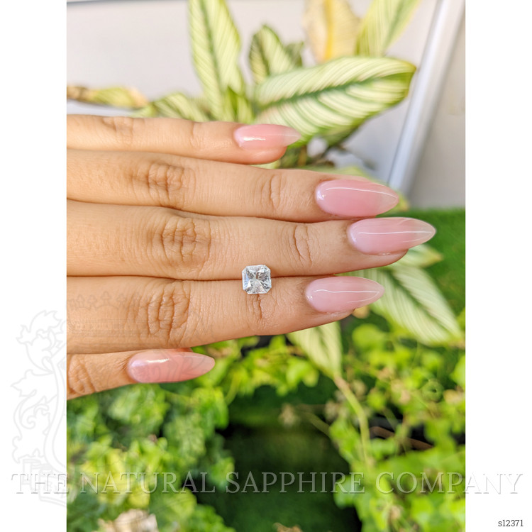 1.53 Ct. White Sapphire from Ceylon (Sri Lanka)