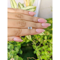 1.48 Ct. White Sapphire from Ceylon (Sri Lanka) Life Style