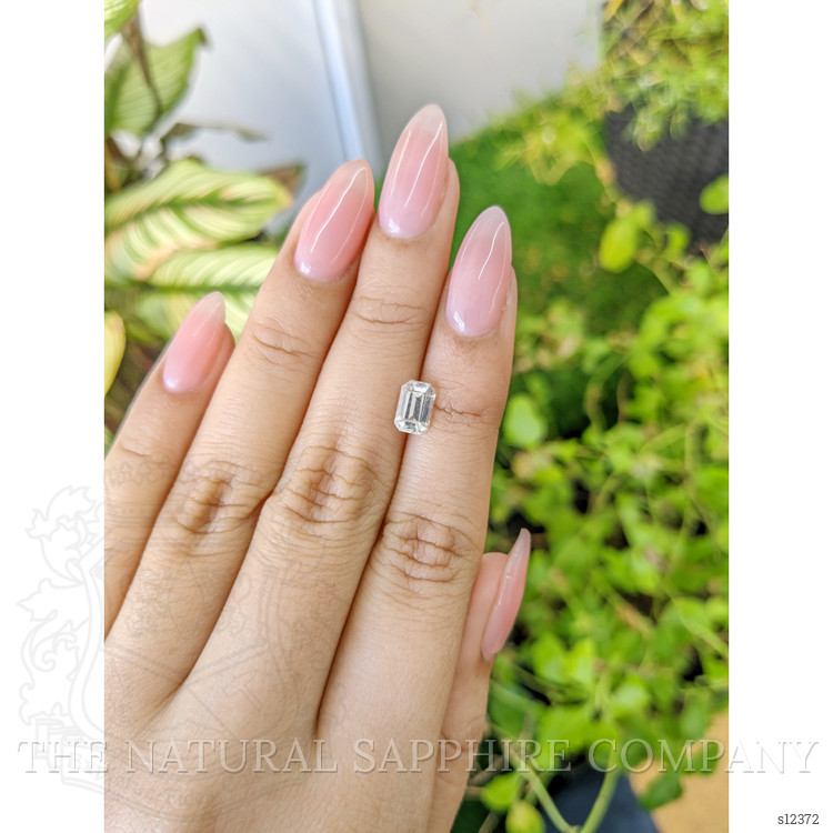 1.48 Ct. White Sapphire from Ceylon (Sri Lanka)