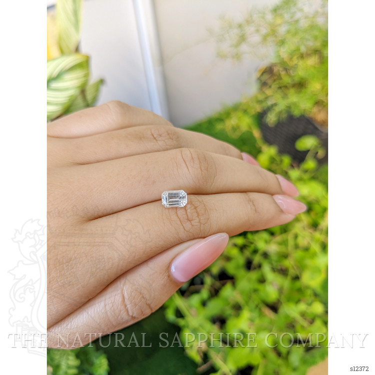 1.48 Ct. White Sapphire from Ceylon (Sri Lanka)