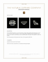 1.26 Ct. White Sapphire from Ceylon (Sri Lanka) Appraisal