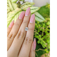 1.26 Ct. White Sapphire from Ceylon (Sri Lanka) Life Style