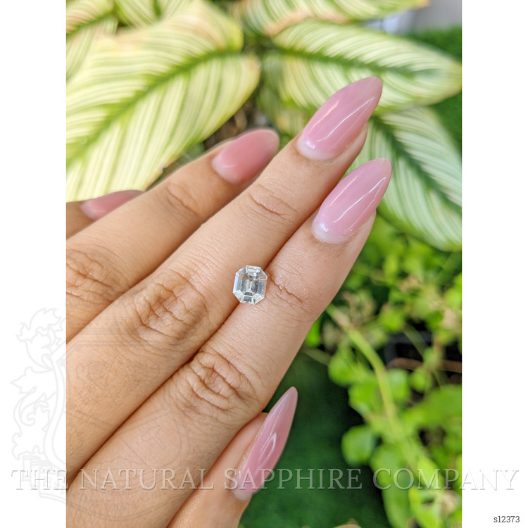 1.26 Ct. White Sapphire from Ceylon (Sri Lanka)