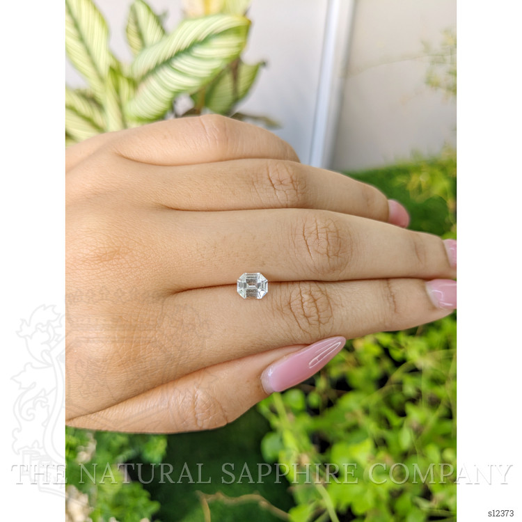 1.26 Ct. White Sapphire from Ceylon (Sri Lanka)