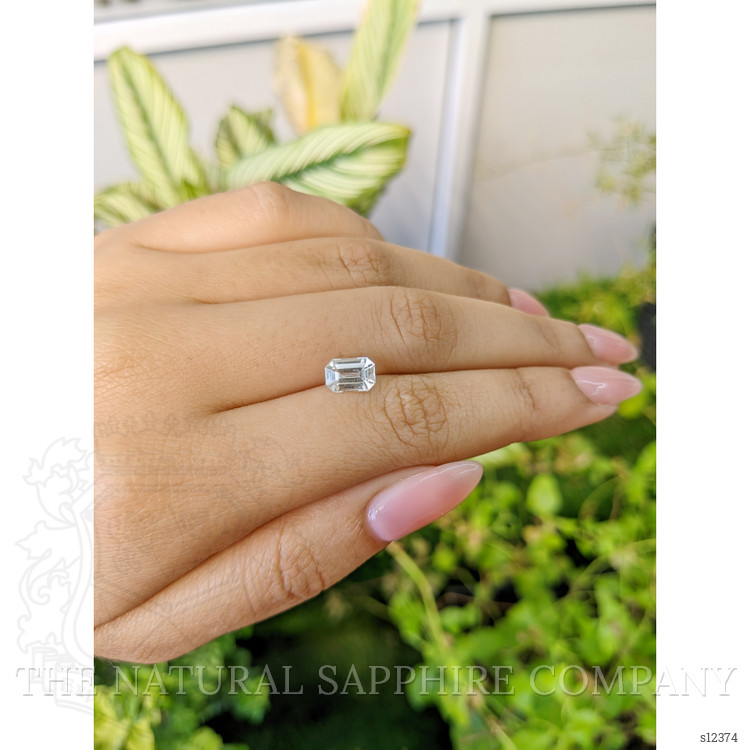 1.67 Ct. White Sapphire from Ceylon (Sri Lanka)