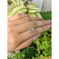 1.84 Ct. White Sapphire from Ceylon (Sri Lanka) Life Style