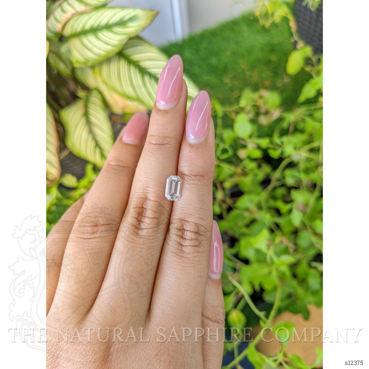 1.84 Ct. White Sapphire from Ceylon (Sri Lanka)