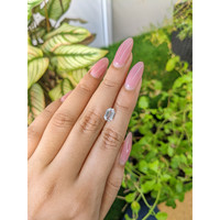 1.43 Ct. White Sapphire from Ceylon (Sri Lanka) Life Style