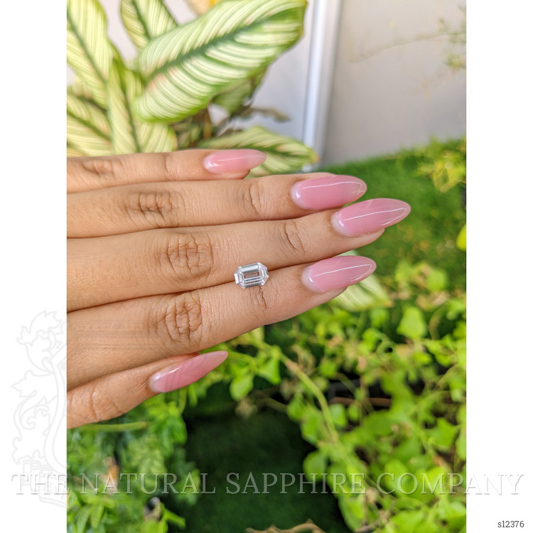 1.43 Ct. White Sapphire from Ceylon (Sri Lanka)