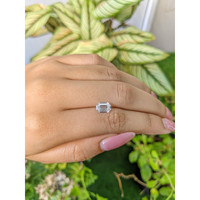 1.43 Ct. White Sapphire from Ceylon (Sri Lanka) Life Style