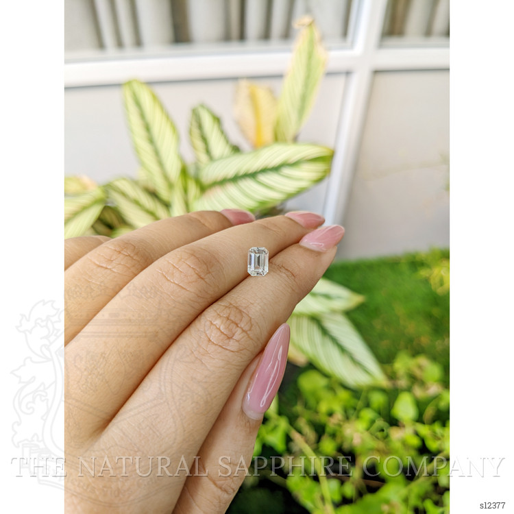 1.57 Ct. White Sapphire from Ceylon (Sri Lanka)