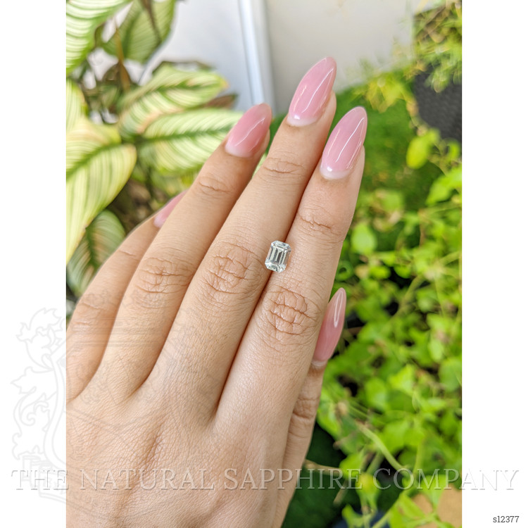 1.57 Ct. White Sapphire from Ceylon (Sri Lanka)