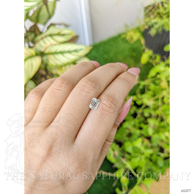 1.57 Ct. White Sapphire from Ceylon (Sri Lanka)