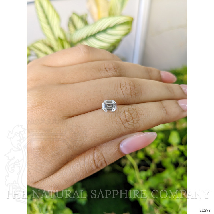 1.77 Ct. White Sapphire from Ceylon (Sri Lanka)