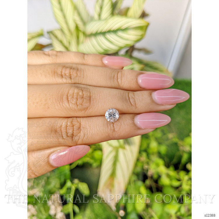 1.57 Ct. White Sapphire from Ceylon (Sri Lanka)