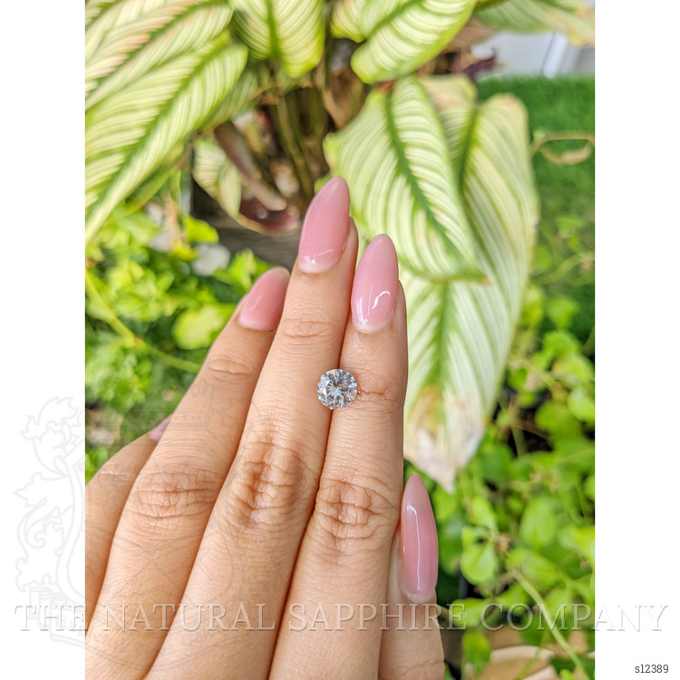 1.53 Ct. White Sapphire from Ceylon (Sri Lanka)