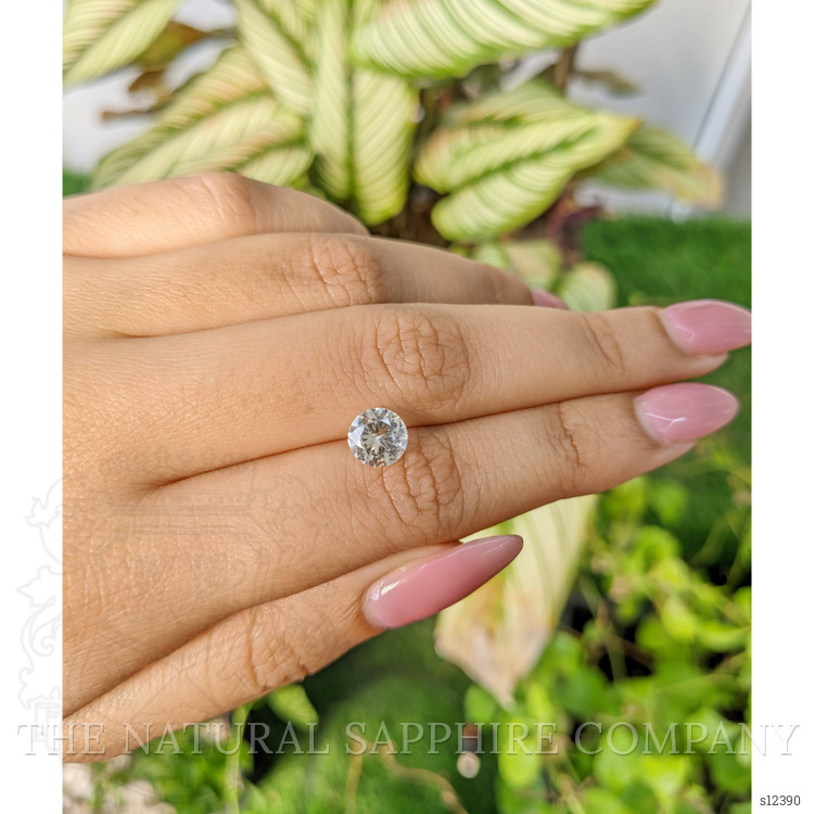 1.48 Ct. White Sapphire from Ceylon (Sri Lanka)